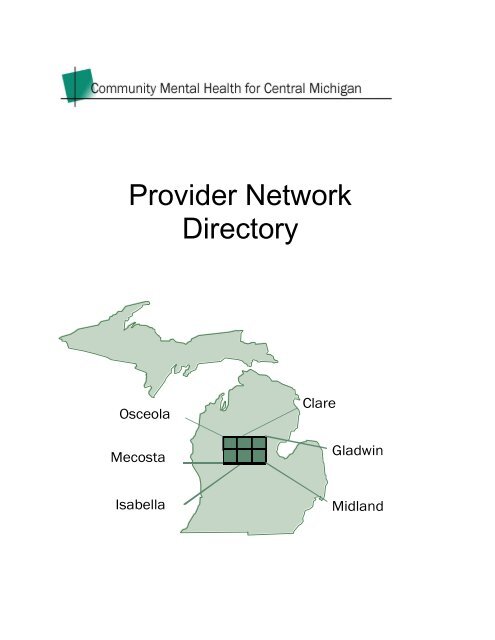 Provider Network Directory - Community Mental Health for Central ...