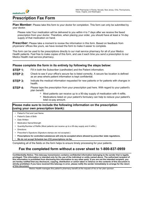 prescription fax form messa prescription sheet