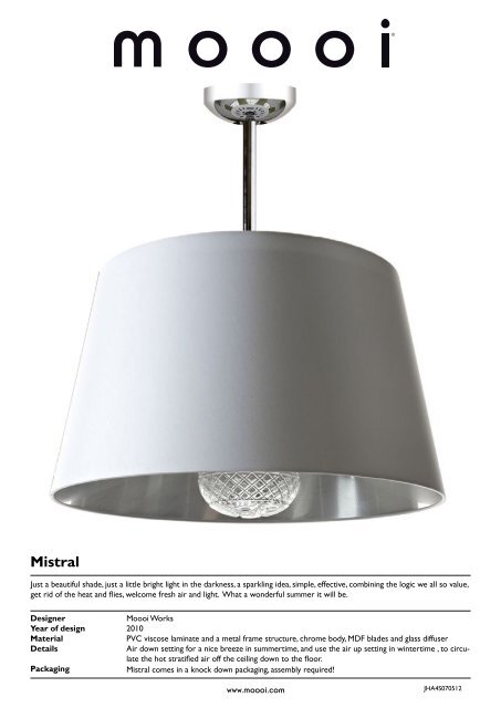 Moooi Mistral Pdf