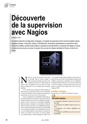 DÃ©couverte de la supervision avec Nagios - CRDP Lyon