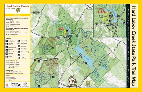 Hard Labor Creek State Park Trail Map - Georgia State Parks and ...