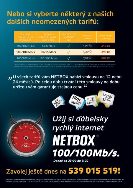 100/100 Mb/s - Netbox