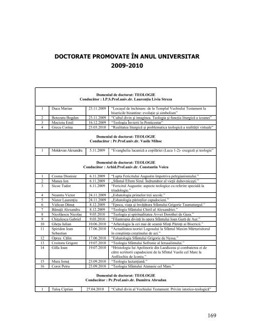 Untitled - Facultatea de Teologie "Andrei Saguna" - Universitatea ...