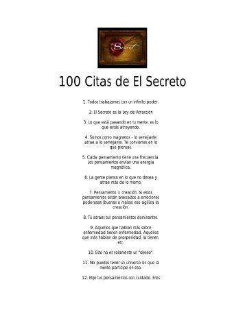 100 Citas de El Secreto - Colombia Lo Mejor