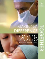 MAKING A DIFFERENCE - Swedish Medical Center Foundation