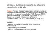 Variazione diafasica: in rapporto alla situazione ... - grandionline.net