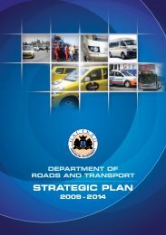 DRT Strategic Plan 2009-2014 - Gauteng Online