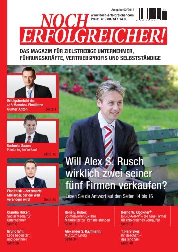 das magazin für zielstrebige unternehmer, führungskräfte ...