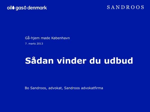 Udbud - Sandroos Advokatfirma