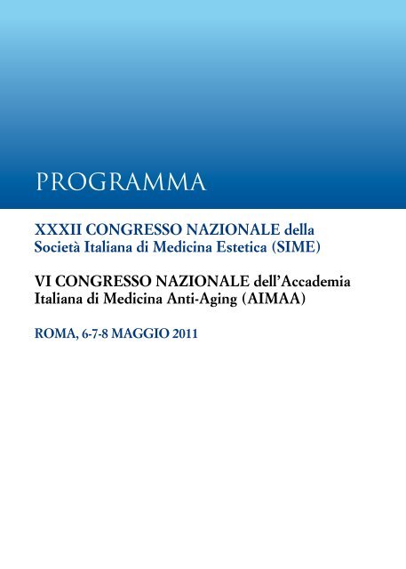 Scarica il programma dell' evento - TuttoCongressi