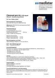 Clenovet pro inj. 0,03 mg ml - MEDISTAR Arzneimittelvertrieb GmbH