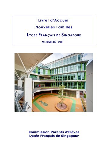 livret d'accueil nouveaux parents au lfs - LycÃ©e franÃ§ais de Singapour