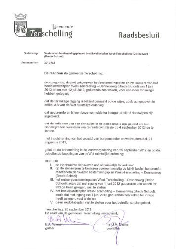dennenweg (brede school) - Gemeente Terschelling