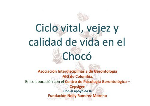 Ciclo vital vejez y