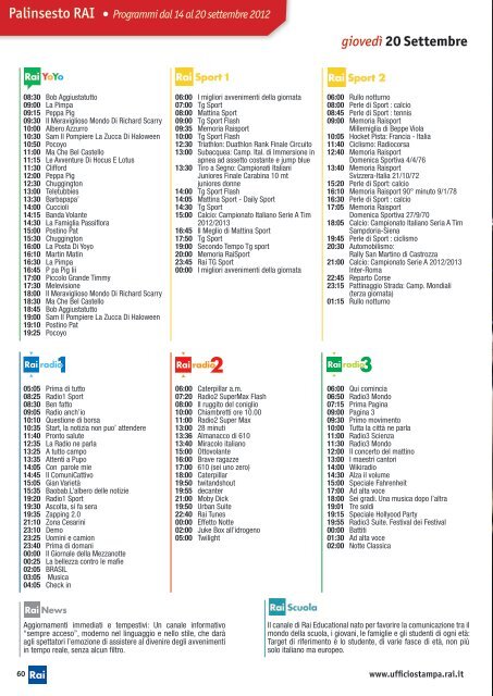 Scarica PDF - Ufficio Stampa Rai - Rai.it