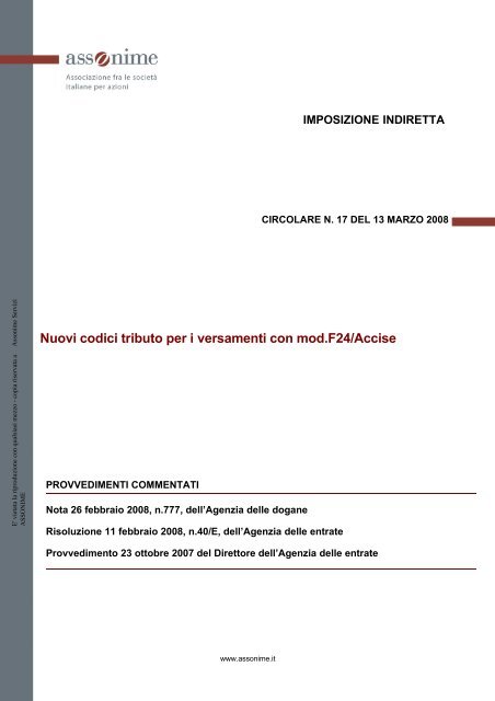 MODELLO F24 ACCISE DA SCARICA