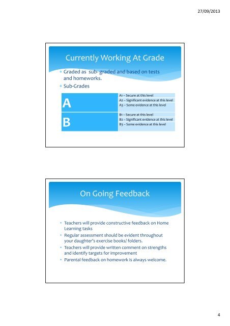 Target Setting and Monitoring Progress in Year 9