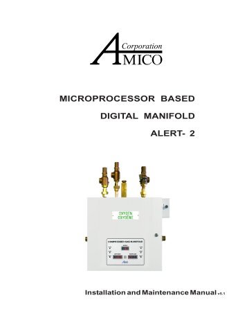 CSA HD Manifold Manual 5.0(2) - KSM-MEDICAL.com