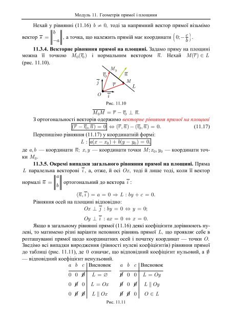 Модуль 11. Геометрія прямої і площини - Uuooidata.org