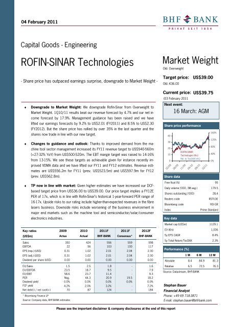 ROFIN-SINAR Technologies