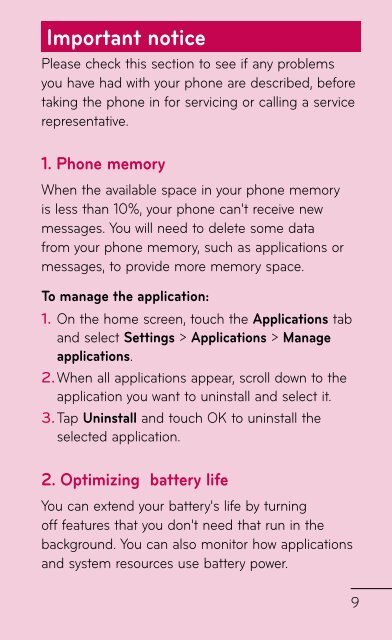 LG Doubleplay Manual - Cell Phones Etc.
