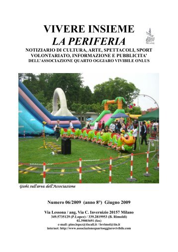 Scarica la Rivista in pdf - Associazione Quarto Oggiaro Vivibile