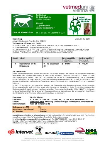 1-Fortbildung RindertierÃ¤rzte MODUL 3 Operationen an Rinde-205