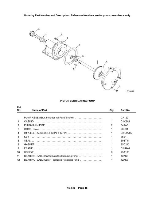 PZ-10 Parts Manual - C & B Pumps and Compressors