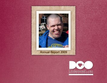 Annual Report 2009 - Developmental Center of the Ozarks