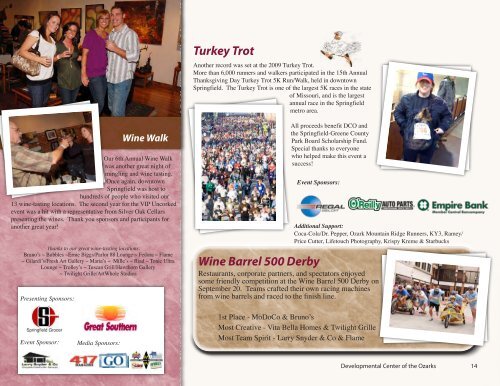 Annual Report 2009 - Developmental Center of the Ozarks