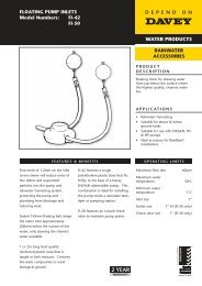 FLOATING PUMP INLETS Model Numbers: FI-42 FI ... - Davey Pumps