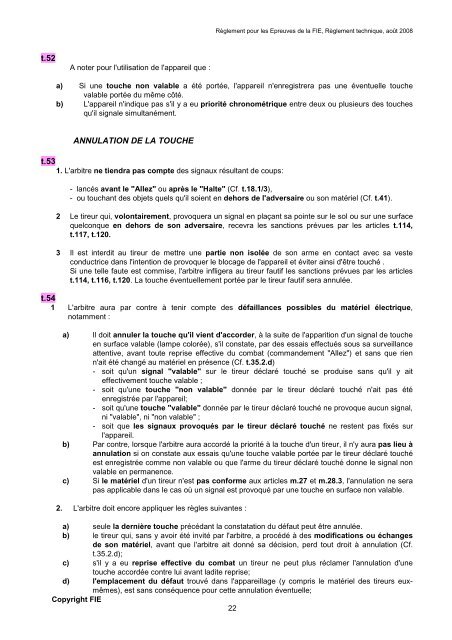 reglement technique generalites et regles communes aux trois armes