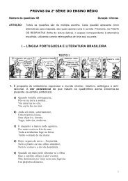 PROVAS DA 2Âª SÃRIE DO ENSINO MÃDIO - UFPB