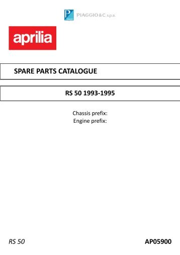 SPARE PARTS CATALOGUE