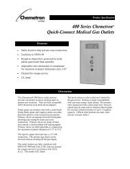 400 Series ChemetronÂ® Quick-Connect Medical Gas Outlets - Allied ...