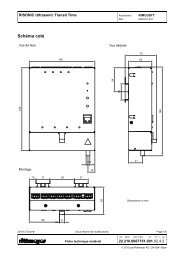 Fiche technique du module RISONIC Ultrasonic Transit ... - Rittmeyer