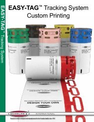 EASY-TAGâ¢ Tracking System Custom Printing - Scanlan International