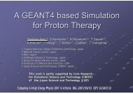 A GEANT4 based Simulation for Proton Therapy