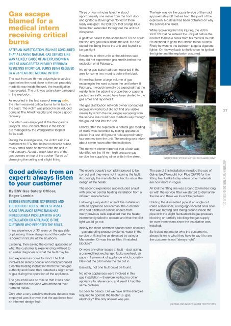 AUTUmN/WiNTER 2010 ISSUE 20 (PDF) - Energy Safe Victoria