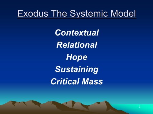 Exodus Strategic Model