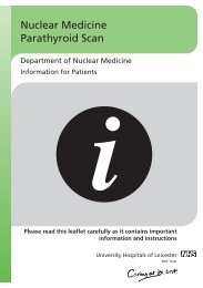 Nuclear Medicine Parathyroid Scan - Library - University Hospitals ...