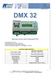 DMX 32 Operator panel with integrated PLC