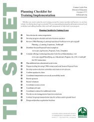 Planning Checklist for Staff Training.pmd - California Park ...