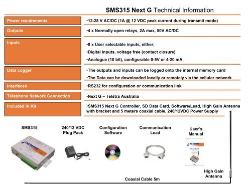 SMS-315 Next G Controller - Netafim