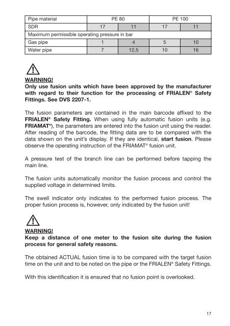 Friatec Electrofusion Assembly Instructions