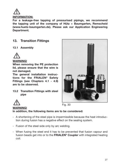 Friatec Electrofusion Assembly Instructions