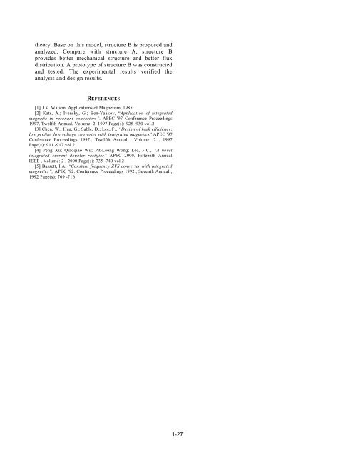 Integrated Magnetic for LLC Resonant Converter - CPES