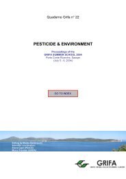 PESTICIDE & ENVIRONMENT - Gruppo di Ricerca Italiano ...