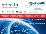 Program implementÃ¡cie eHealth na Slovensku