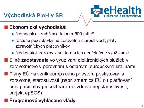 Program implementÃ¡cie eHealth na Slovensku